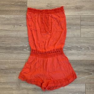 Strapless Romper